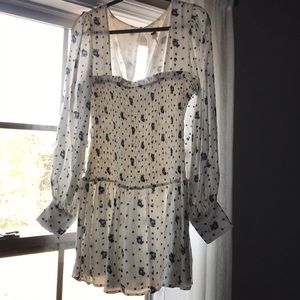 Gorgeous Free People Shirred Dress L